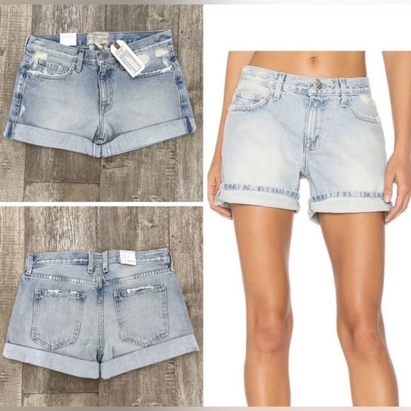 ▪️Current Elliott The Boyfriend Rolled Shorts